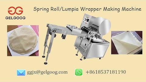 GELGOOG Spring Roll Sheet Wrapper Making Machine (Square & Round Shape)