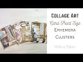 SCRAP BUSTERS! COLLAGE ART | CARD FRONT SIZE EPHEMERA CLUSTERS | TUTORIAL