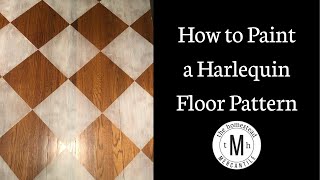 How to Paint a Harlequin Floor Pattern