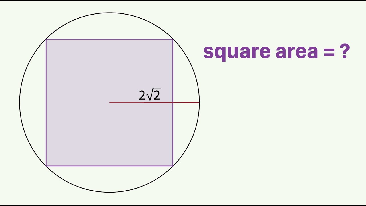 Area of square? - YouTube