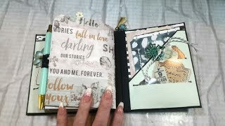 ZELLA TEAL quick Flipthrough in english travelers notebook