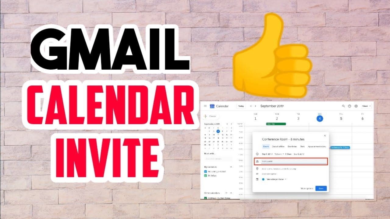 Google How To Create And Send Calendar Invite | Send Calendar Invite In Gmail