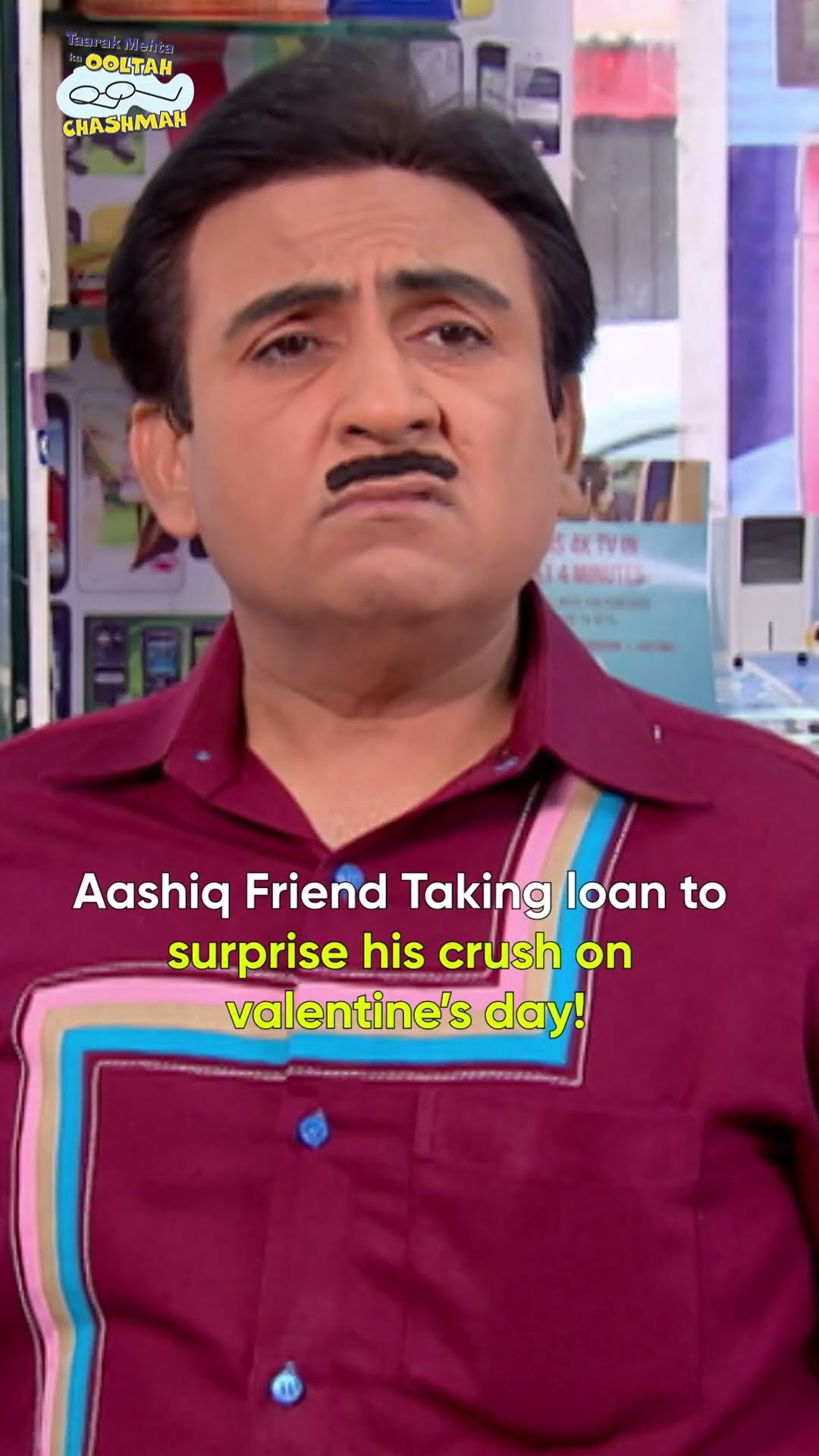 Aashiq awara taking loan for valentine's day!!#tmkoc #relatable #comedy  #funny #valentinesday