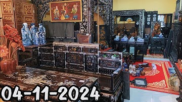 Đồ gỗ xưa cẩn ốc, bộ trường kỷ đẹp, bàn ghế gỗ xưa, bàn ghế gỗ cẩm lai gỗ gõ xưa #0888805757