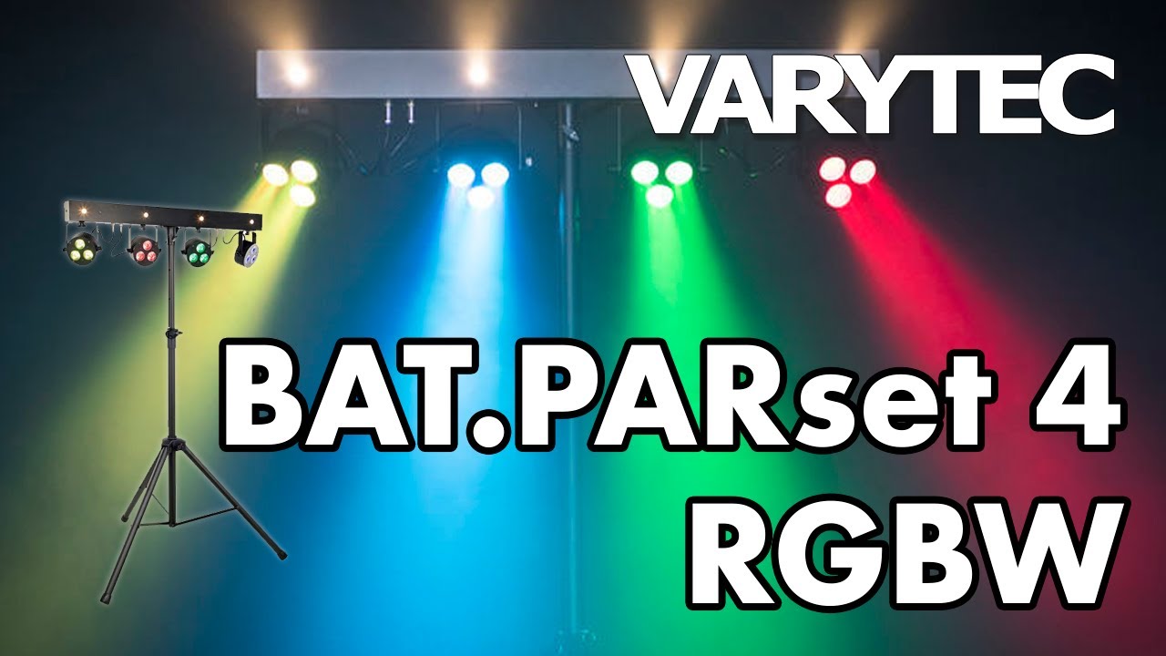 Varytec BAT.PARset 4 RGBW: mobile party power