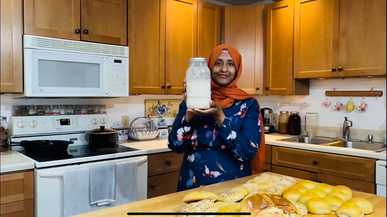 HOW TO MAKE A SOURDOUGH STARTER FROM SCRATCH STEP BY STEP| JUST IN 5 DAYS #sourdoughstarter #bread