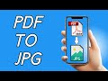 How To Convert PDF To JPG | PDF To JPG