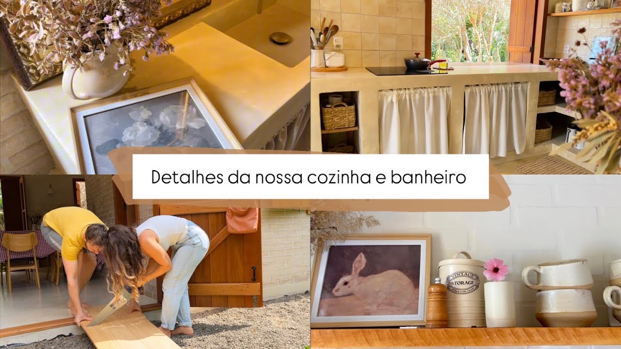 #13 detalhes da cozinha e banheiro da nossa casa de campo | vlog diário