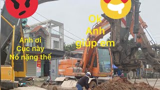 Tập10. 2 máy xúc hỗ trợ làm cống #excavator #truck #Bulldozers