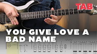 YOU GIVE LOVE A BAD NAME - Bon Jovi Guitar Lesson Cover