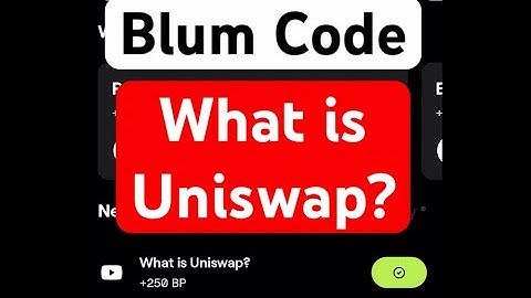 What is Uniswap? | Blum code || blum code What is Uniswap? #blumcode #crypto #blum