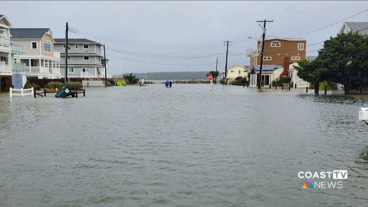 The aftermath of Tropical storm Ophelia on the coast - YouTube