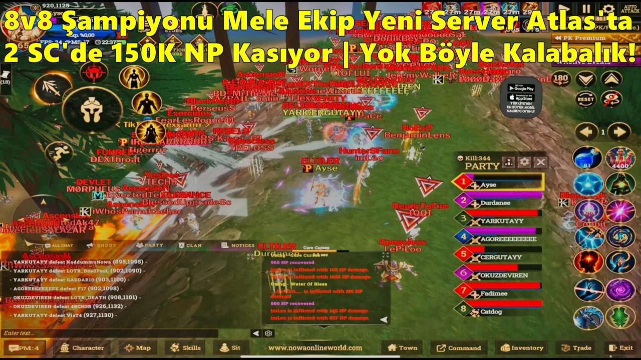 AudriannaTW - Mele Ekibiyle 2 SC'de 150K NP Kasıyorlar | Böyle Kalabalık Zor Görülür! | Nowa Online