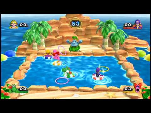 Mario Party 9 - Bob-omb Factory - Wario vs Waluigi vs Yoshi vs Birdo