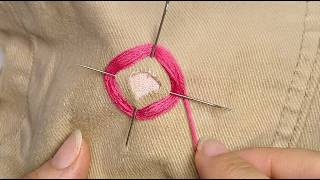🌸 How to Turn a Jean Hole Into Art and SAVE Your Jeans!