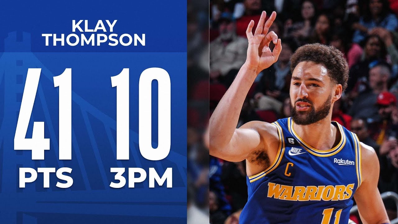 Thompson's 41 points, 11 3s save Golden State's season