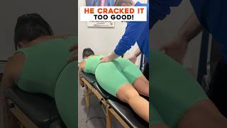 Lower back adjustment! #chiropractor #lowback #chiro