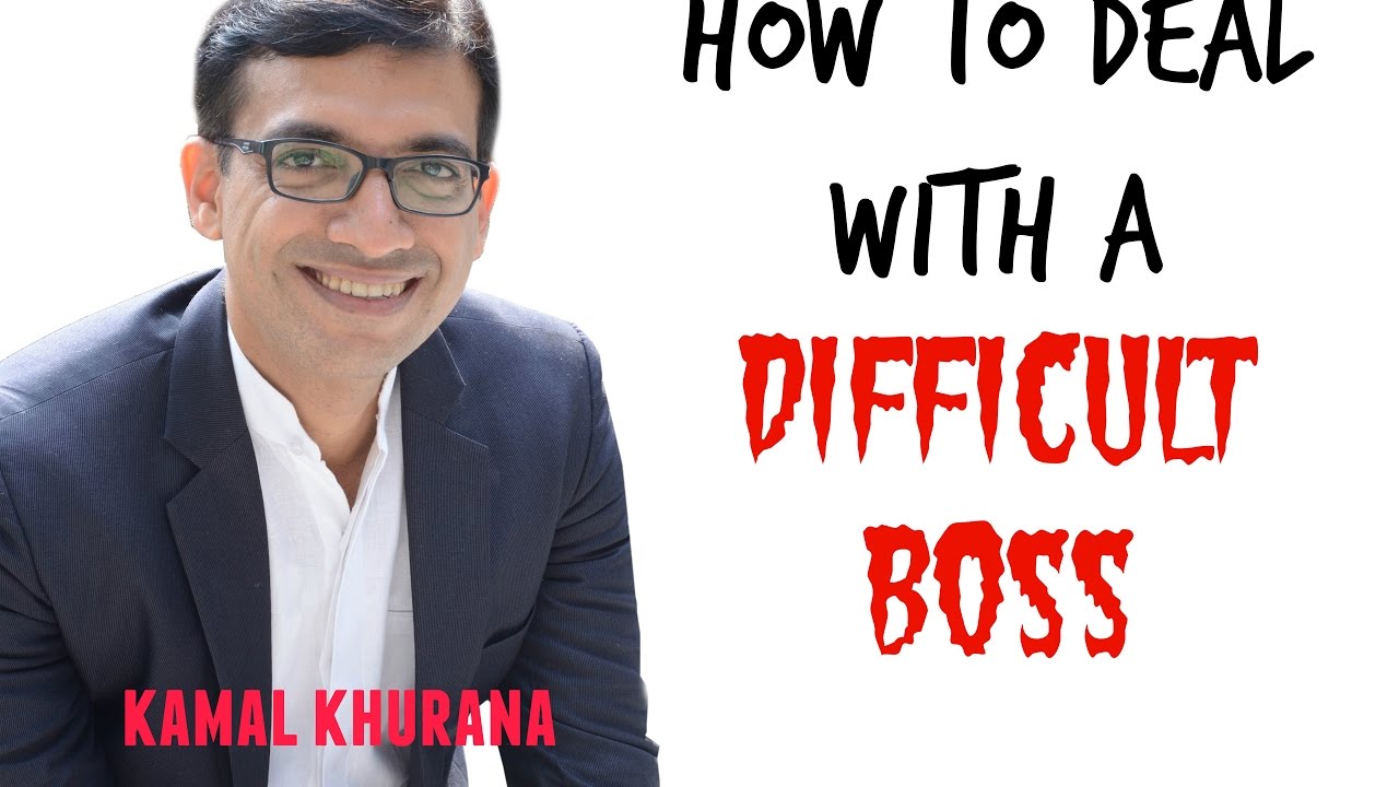 How to Deal with a Difficult Boss - Dealing with a Bully Boss - YouTube