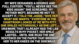After I handed her the divorce papers, she smiled like she had won, until my lawyer leaned in and