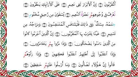 سورة المطففين  برواية ابن جماز عن أبي جعفر ــ الشيخ عيسى الشاذلي