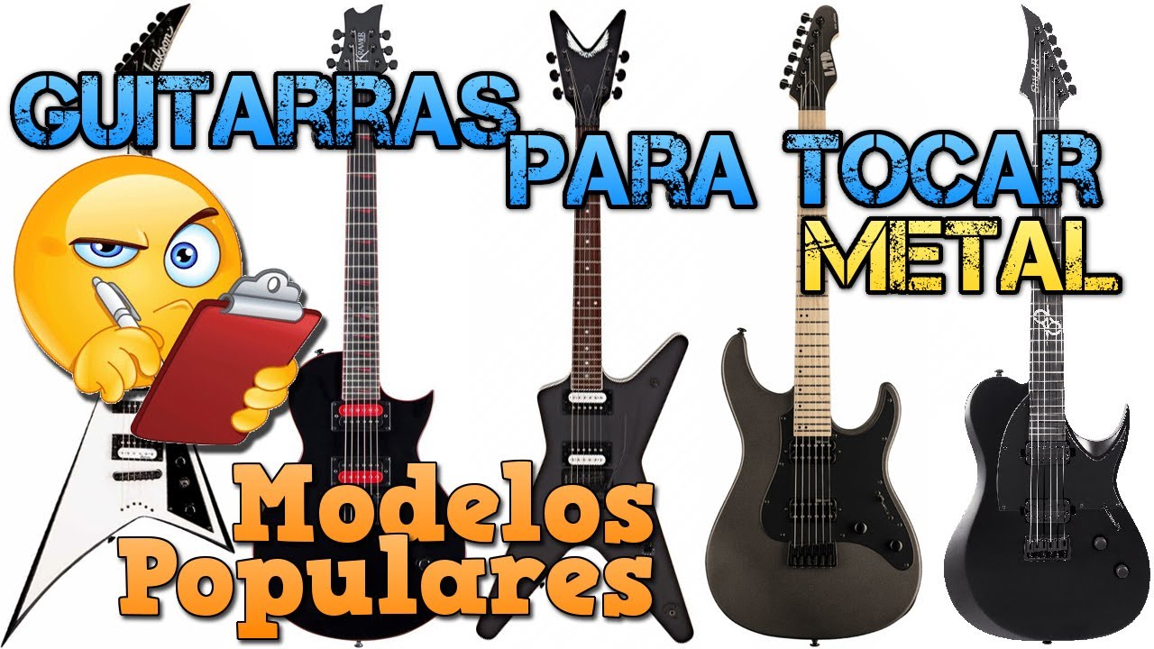 Guitarras para Tocar HEAVY METAL (Características): Formas Metaleras y Marcas Más Populares