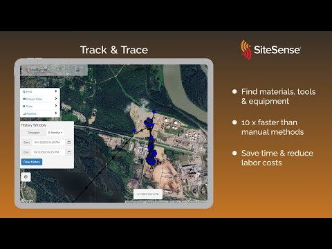 SiteSense Track and Trace Overview