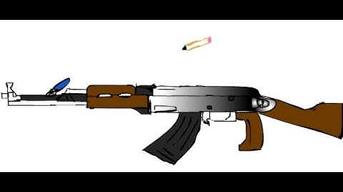 Flash animation of an Ak47 macromedia flash pro 8