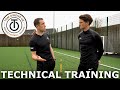 Technical training with a professional football trainer  full training session with tom owens uk