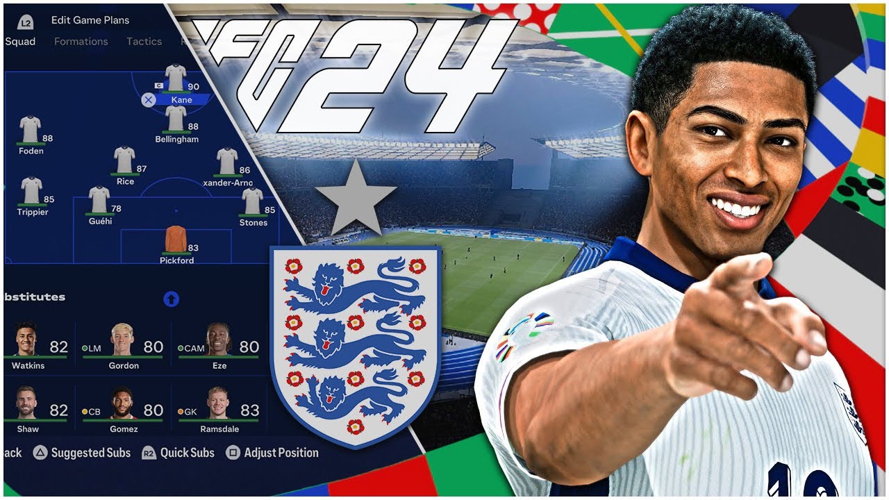 Southgate's England EURO 2024 Tactics | EA FC 24