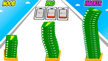 Battery Run - NOOB vs PRO vs HACKER