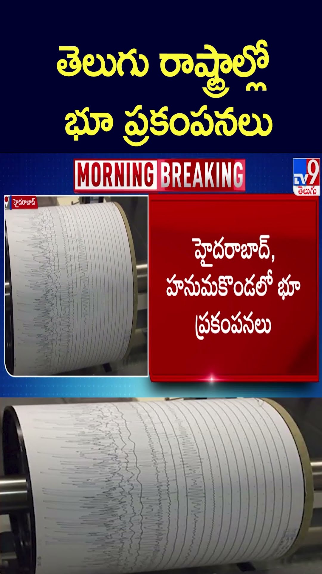 Earthquakes: తెలుగు రాష్ట్రాల్లో పలుచోట్ల భూ ప్రకంపనలు - TV9