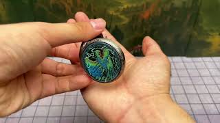 Feel the Thunder! ⚡ Stormborn Blue Dragon Pocket Watch Dice Set