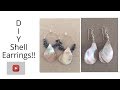 DIY  Shell Earrings| Jewelry Tutorial | Easy!!, Jewelry Making