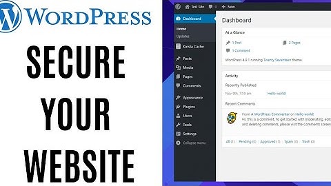 How to secure WordPress website - Make WP Website Secure Easy Tutorial