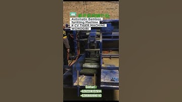 Automatic Bamboo Splitting Machine #machine #youtubeshorts #auto #bambooprocessing #manufacturing