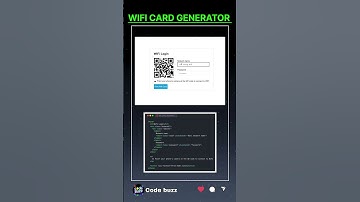 ❤️‍🔥wifi card generator using HTML and CSS | code buzz | wifi code generator | #coding