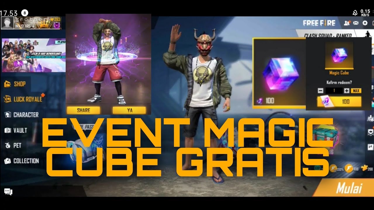 Main Clash Squad Dapat Magic Cube Gratis Tukar Baju