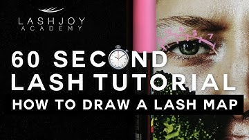 How to Draw a Lash Map [Live Model] - 60 Second Lash Tutorial