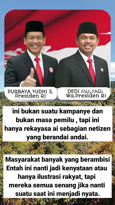 Download lagu Setuju dengan ini ✅ #trending #viralshorts #image #ai #calon #presiden #purbaya #dedimulyadi