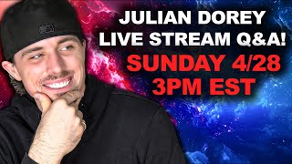 FIRST EVER Livestream: Julian Dorey Q&A & Announcements — (Questions start at 6:28 Timestamp)