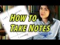 How To Take Notes Study Tips Cornell Notes