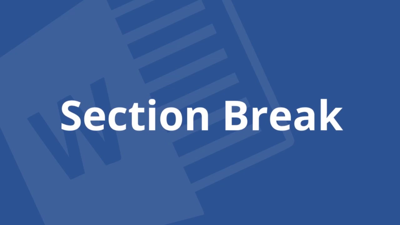 Easy to Learn Section Break in MS Word 