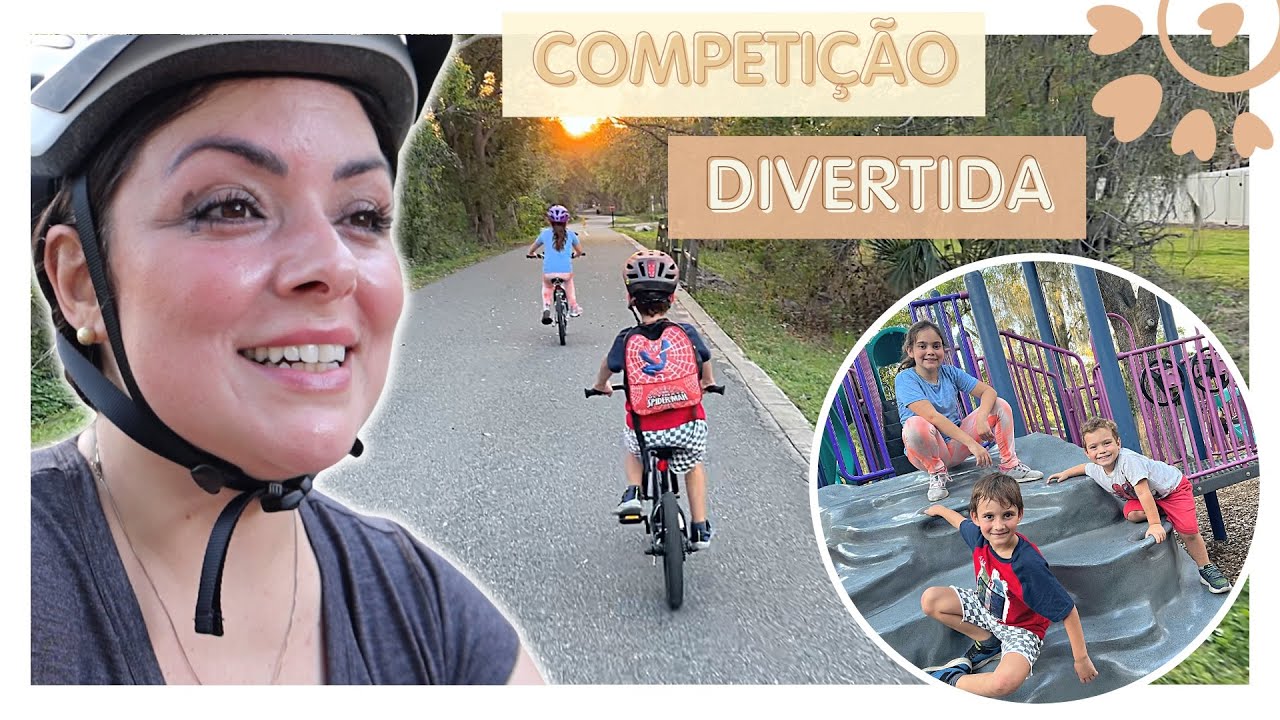 13 KILOMETROS DE BICICLETA COM 3 FILHOS EM ORLANDO FLÁVIA CALINA