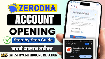 Zerodha Account Opening  | How to Open Zerodha Account | Complete KYC Step-By-Step (No Rejection)