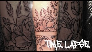 Hand lily - Tattoo time lapse