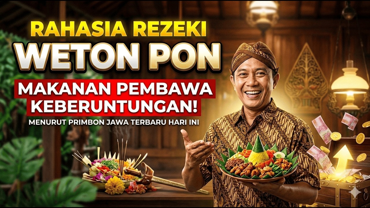RAHASIA REZEKI WETON PON: Inilah Makanan Pembawa Keberuntungan Menurut Primbon Jawa Terbaru Hari Ini