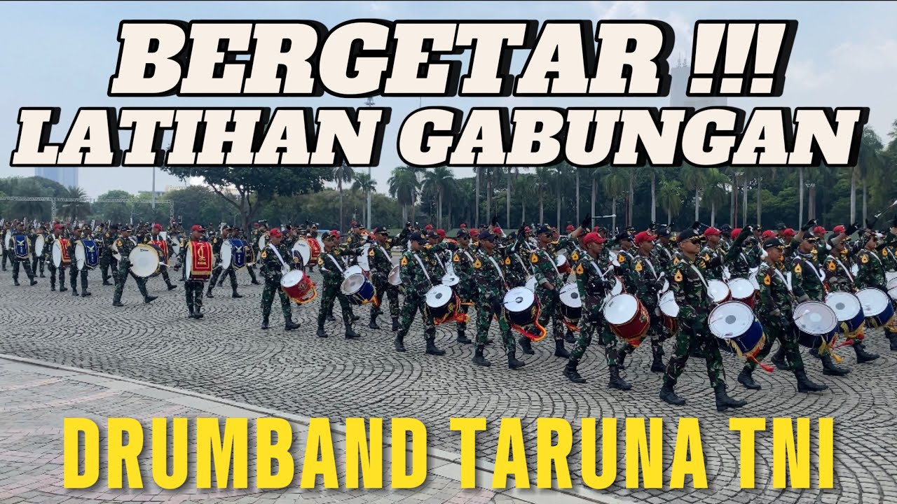 Latihan Bersama 591 Taruna/Taruni Drumband Akmil, AAU, AAL, Siap GUNCANG Indonesia #huttni79