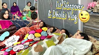 Baji ky Ghar Sleepover 🤩- Dholki rkh li hum ny😁-Muqadus ho gai gaib-Saba ky sath Shopping 😉