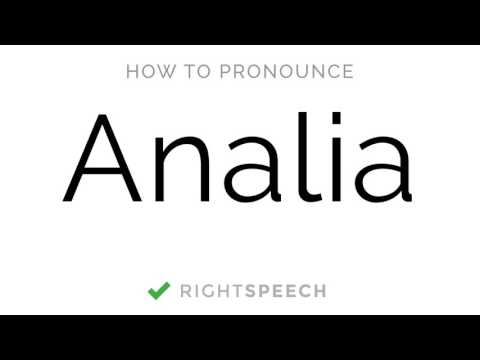 Analia How To Pronounce Analia American Girl Name