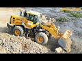 Best Wheel Loader SDLG Operator Connecting Road | Wheel Loader And Dump Truck Working Skills In Mud